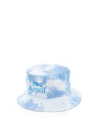 Matchesfashion.com Paco Rabanne - Lose Yourself Tie-dye Cotton Bucket Hat - Womens - Blue