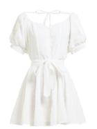 Matchesfashion.com Innika Choo - Madonna Phulmun Ramie Mini Dress - Womens - White