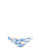 Matchesfashion.com Fisch - Flamands Ribbed Recycled Fibre-blend Bikini Briefs - Womens - Blue Print
