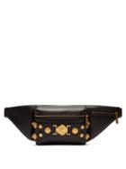 Matchesfashion.com Versace - Medusa Coin Plaque Leather Belt Bag - Mens - Black