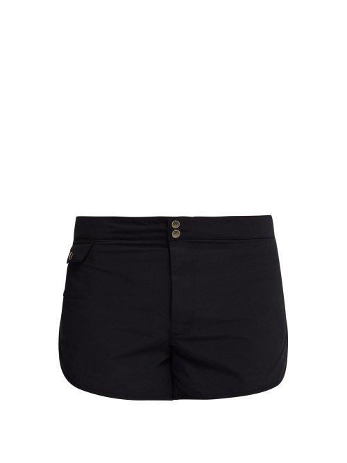 Matchesfashion.com Bower - Pipe Edge Swim Shorts - Mens - Black