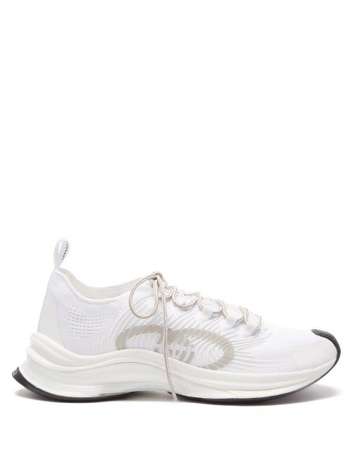 Gucci - Run Gg Mesh Trainers - Mens - White