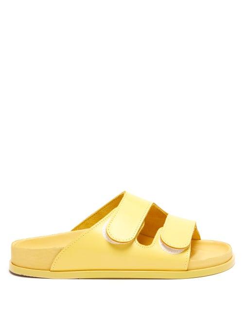 Matchesfashion.com Birkenstock X Toogood - The Forager Leather Slides - Womens - Yellow
