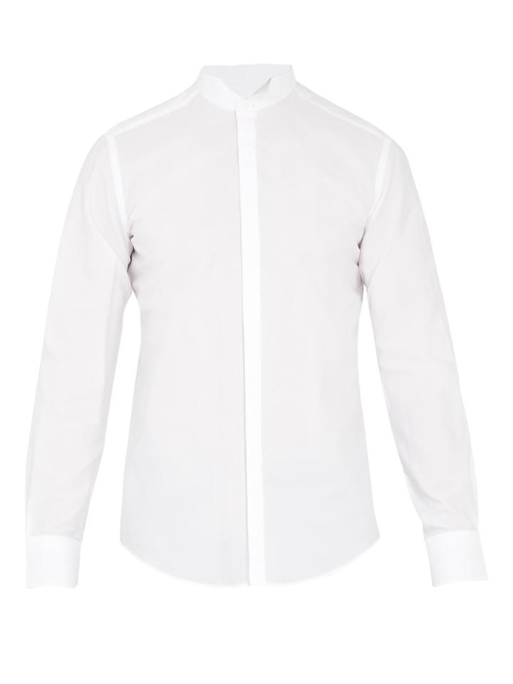 Lanvin Single-cuff Wingtip-collar Cotton Dinner Shirt