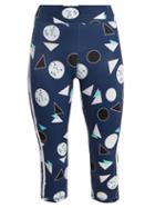 Matchesfashion.com The Upside - Power Match Point Print Performance Leggings - Womens - Blue Multi