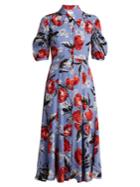 Erdem Gisella Floral-print Crepe De Chine Dress