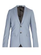 Matchesfashion.com Paul Smith - Single Breasted Wool Blend Blazer - Mens - Light Blue