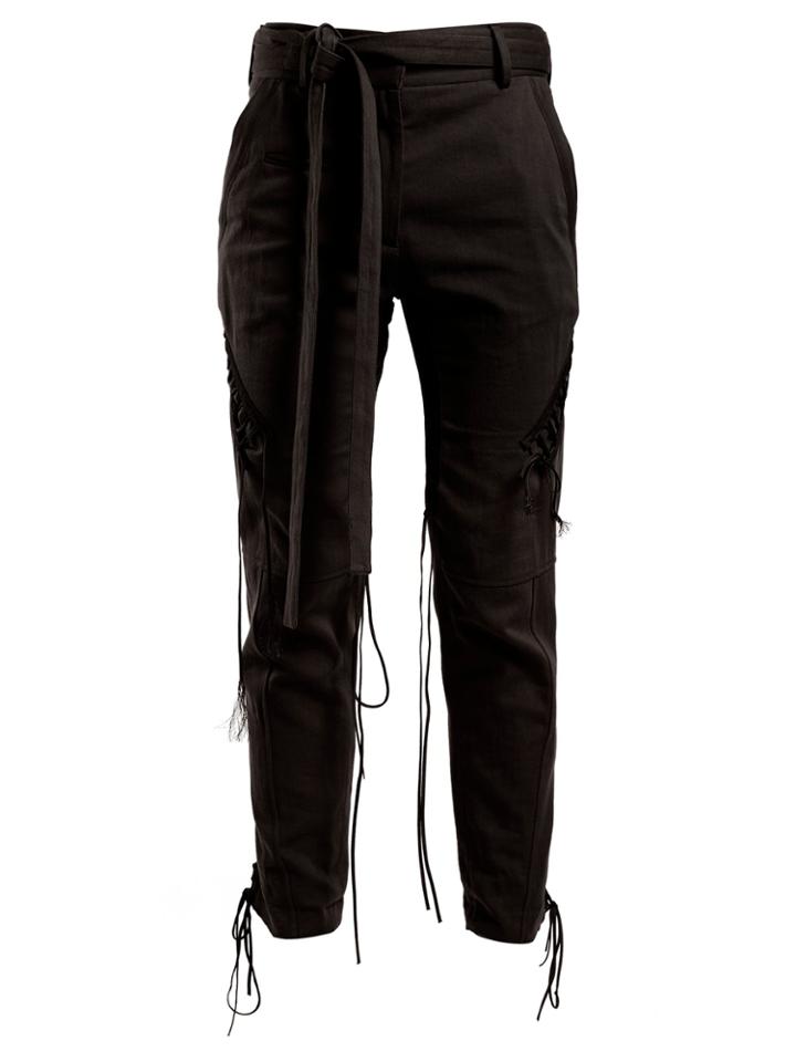 Saint Laurent Mid-rise Tie-waist Trousers