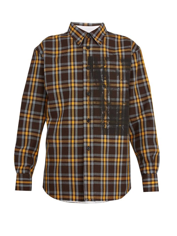 Calvin Klein 205w39nyc Checked Wool Shirt