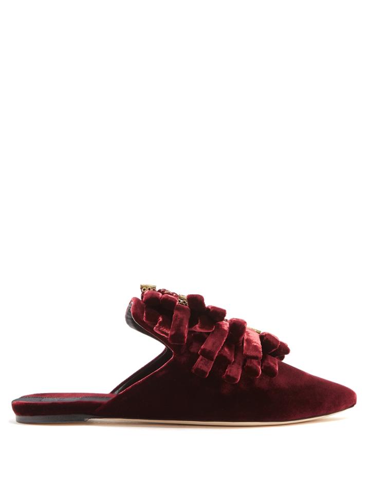 Sanayi 313 Drina Velvet Slipper Shoes