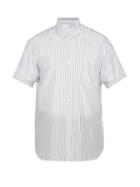 Matchesfashion.com Comme Des Garons Shirt - Striped Crinkled Shirt - Mens - Blue