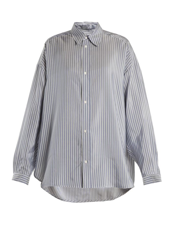 Raey Swing-back Silk Shirt