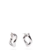 Matchesfashion.com Charlotte Chesnais - Wave Rhodium-plated Sterling-silver Hoop Earrings - Womens - Silver
