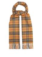 Burberry Reversible Vintage Check Cashmere Scarf