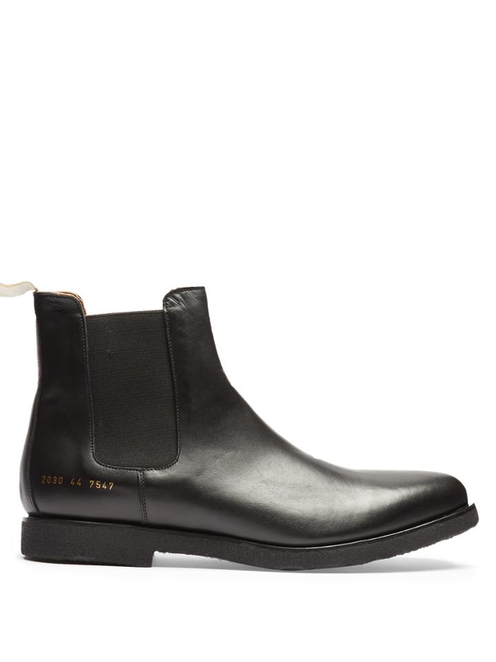 Common Projects Leather Chelsea Boots