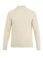 De Bonne Facture High-neck Ribbed-knit Wool Sweater
