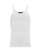 Matchesfashion.com Dolce & Gabbana - Logo-patch Ribbed Cotton-jersey Tank Top - Mens - White