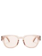 Matchesfashion.com Dior Homme Sunglasses - Fraction 3 D Frame Acetate Pink Sunglasses - Mens - Pink