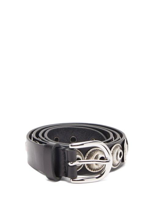 Matchesfashion.com Isabel Marant - Zappi Embellished Leather Belt - Womens - Black