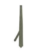 Matchesfashion.com Title Of Work - Bead Embellished Silk Tie - Mens - Green