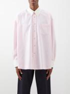 Our Legacy - Borrowed Oversized Cotton Shirt - Mens - Pink