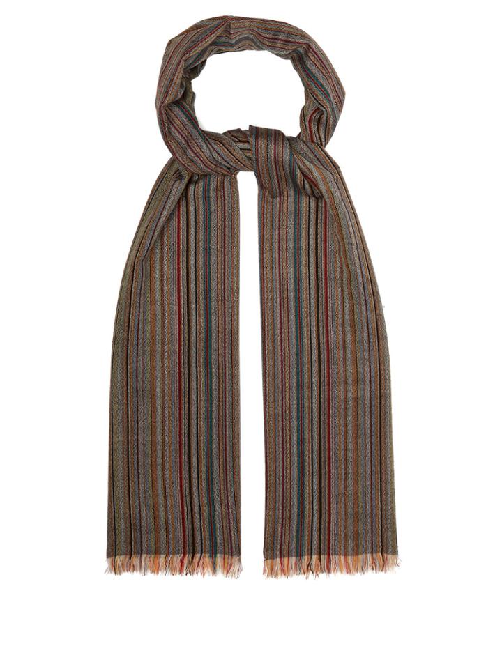 Paul Smith Signature Stripe Wool Scarf