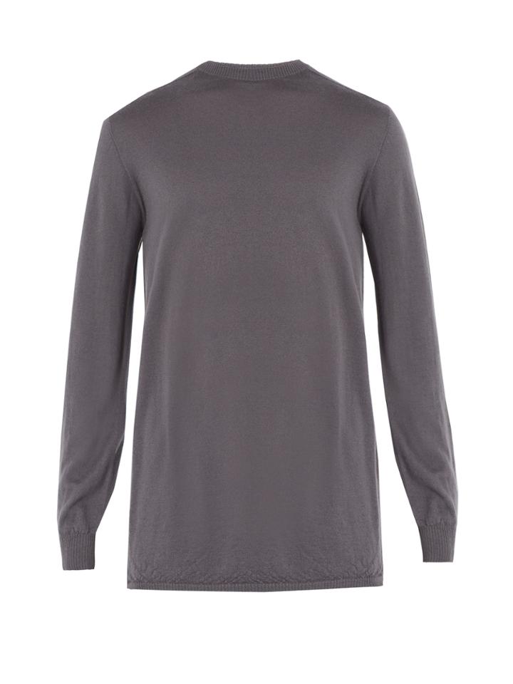 Rick Owens Maglia Crew-neck Cashmere Sweater