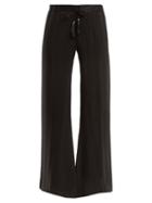 Matchesfashion.com Zeus + Dione - Alcestes Geometric Jacquard Silk Blend Trousers - Womens - Black
