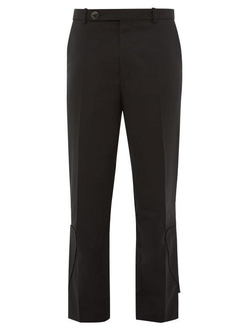 Matchesfashion.com Namacheko - Mero Panelled Wool Twill Trousers - Mens - Black