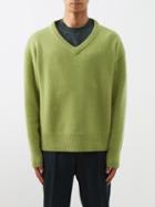 Arch4 - Mr Battersea V-neck Cashmere Sweater - Mens - Green