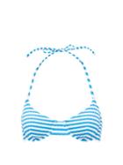 Matchesfashion.com Solid & Striped - The Ginger Striped Underwired Bikini Top - Womens - Blue White