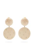 Rebecca De Ravenel Marina Wood Clip-on Earrings