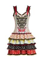 Alexander Mcqueen Floral-jacquard Ruffle-trimmed Knit Dress