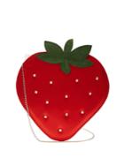 Charlotte Olympia Strawberry Satin Pouch