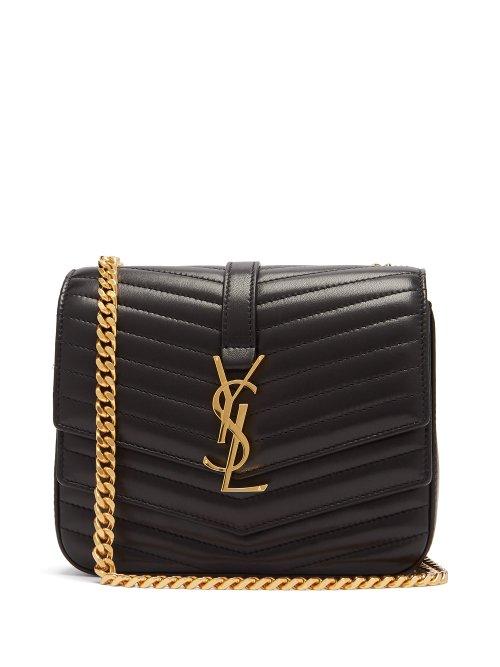 Matchesfashion.com Saint Laurent - Sulpice Small Leather Bag - Womens - Black