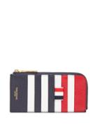 Matchesfashion.com Thom Browne - Tricolour Striped Zip Around Leather Wallet - Mens - Multi