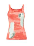 Matchesfashion.com Germanier - Metallic Brush-stroke Cotton-jersey Tank Top - Womens - Red Multi