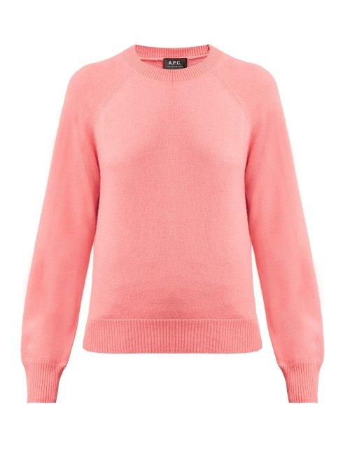 Matchesfashion.com A.p.c. - Stirling Cashmere Sweater - Womens - Pink