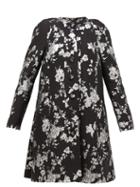 Matchesfashion.com Erdem - Kerianne Single-breasted Cotton-blend Brocade Coat - Womens - Black Silver