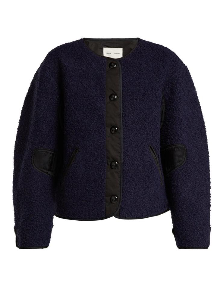 Pswl Contrast-panel Fleece Jacket