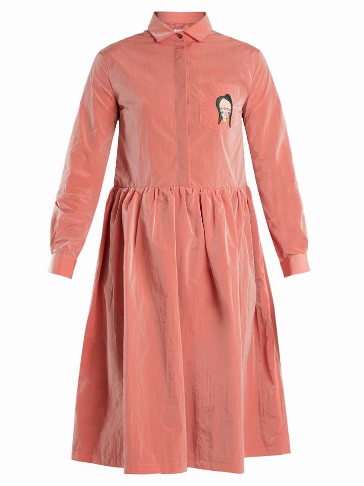 Shrimps Gerald Face-appliqu Taffeta Dress