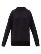 Matchesfashion.com Marina Moscone - Oversized Cashmere Sweater - Womens - Navy