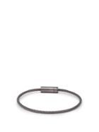 Matchesfashion.com Le Gramme - Le 9 Sterling Silver Cable Bracelet - Mens - Black