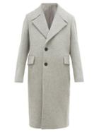 Matchesfashion.com Wooyoungmi - Single Breasted Wool Blend Overcoat - Mens - Light Grey