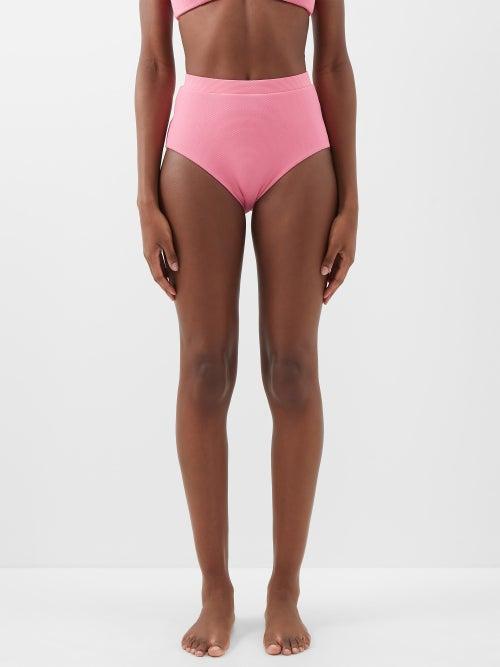 Cossie+co - The Lucinda High-rise Bikini Briefs - Womens - Mid Pink