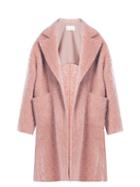 Matchesfashion.com Raey - Dropped Shoulder Wool Blend Blanket Coat - Womens - Pink