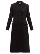 Matchesfashion.com Altuzarra - Janine Double Breasted Wool Blend Coat - Womens - Black
