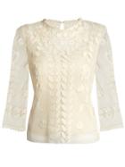 Redvalentino Macram-lace Cotton Top