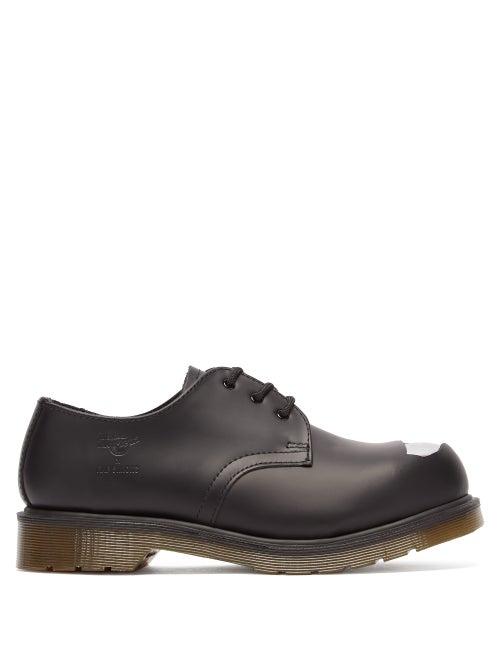 Matchesfashion.com Raf Simons - X Dr. Marten Keaton Raf Ii Leather Shoes - Womens - Black