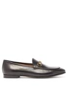 Gucci - Jordaan Leather Loafers - Womens - Black